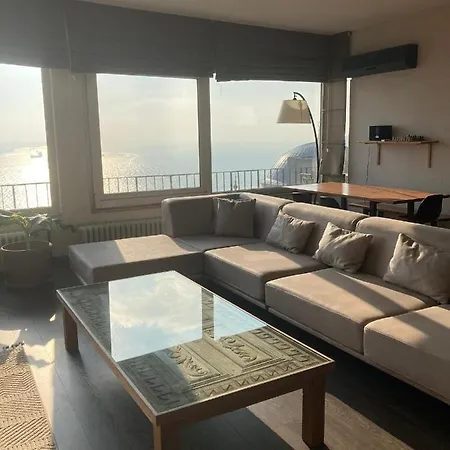 Art Loft , 270* Full Sea View In Cihangir Appartamento Provincia di Istanbul